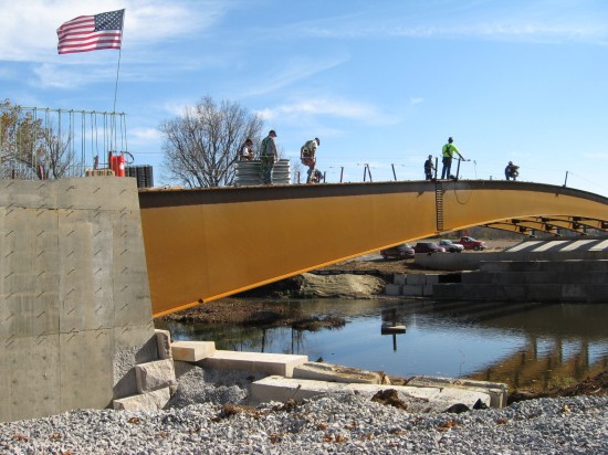 Bridge over Floyds Fork Creek in Construction Phase